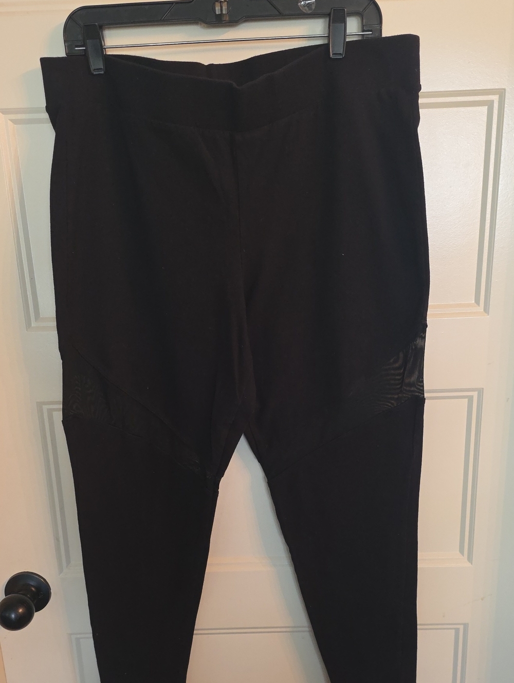 torrid Black Womens' Leggings with Mesh Accent